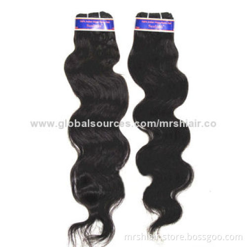 1# White Blonde Color Silky Indian Straight Remy Hair Machine Weaving Weft, 16/18/20/22/24"